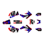 honda crf250r graphics kit 2008-2009 semper series red-blue