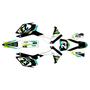 honda crf250r graphics kit 2014-2017 evader series lime