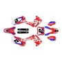 honda crf250r graphics kit 2010-2013 flight series red