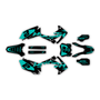 honda crf250r graphics kit 2010-2013 flight series teal