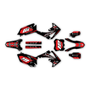 honda crf250r graphics kit 2010-2013 rebel series red