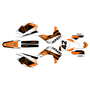 honda crf250r graphics kit 2014-2017 team series orange