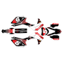 honda crf450r graphics kit 2013-2016 turbo series red