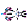 honda crf450r graphics kit 2013-2016 turbo series cyan-fade
