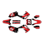 honda crf450r graphics kit 2009-2012 splash series red