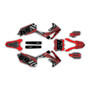 honda crf450r graphics kit 2009-2012 split series red-shift