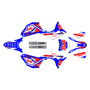 honda crf250r graphics kit 2018-2021 charged series blue