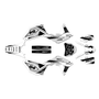 honda crf450r graphics kit 2017-2020 charged series white