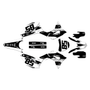 honda crf250r graphics kit 2018-2021 drag series black