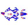 honda crf300l graphics kit 2021-2026 evader series blue-red