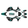 honda crf250r graphics kit 2018-2021 evader series teal