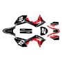honda crf250r graphics kit 2018-2021 lightning series red