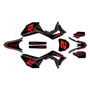 honda crf250r graphics kit 2018-2021 lightning series red-shift