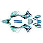 honda crf250r graphics kit 2018-2021 lite series teal