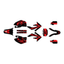 honda crf250x graphics kit 2004-2007 lethal series red-shift