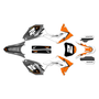 honda crf450r graphics kit 2017-2020 razor series orange
