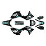 honda crf250r graphics kit 2018-2021 rebel series teal