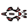 honda crf250r graphics kit 2018-2021 rebel series red-shift