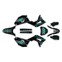 honda crf250r graphics kit 2018-2021 rebel series teal-shift