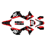 honda crf250r graphics kit 2018-2021 spear series red