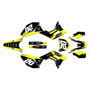honda crf250r graphics kit 2018-2021 spear series yellow
