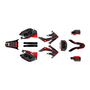 honda crf250x graphics kit 2004-2007 split series red-shift