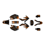 honda crf250x graphics kit 2004-2007 twitch series orange