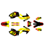 honda crf450x graphics kit 2005-2007 evader series yellow