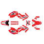 honda crf450x graphics kit 2005-2007 lethal series red
