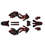 honda crf450x graphics kit 2005-2007 prime series red-shift