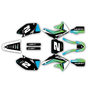 honda crf450r graphics kit 2002-2004 lightning series green