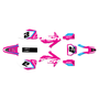 honda crf450r graphics kit 2005-2007 flight series magenta