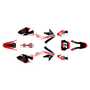 honda crf450r graphics kit 2008 evader series red