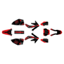 honda crf450r graphics kit 2008 evader series red-shift