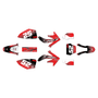 honda crf450r graphics kit 2005-2007 ominous series red