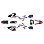 honda crf450r graphics kit 2005-2007 vizion series white