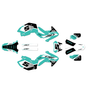 honda crf450x graphics kit 2008-2017 venom series teal
