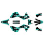 honda crf450x graphics kit 2019-2026 drag series teal