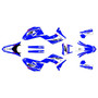 honda crf450x graphics kit 2019-2026 lethal series blue