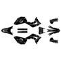 honda crf450x graphics kit 2019-2026 lethal series smoke
