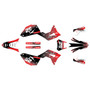 honda crf450x graphics kit 2019-2026 ominous series red