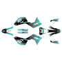 honda crf450x graphics kit 2019-2026 ominous series teal