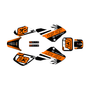 honda xr50 graphics kit 2000-2003 fh series orange