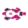 honda xr50 graphics kit 2000-2003 predator series magenta