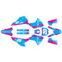 honda crf450rx graphics kit 2025-2026 spear series magenta-shift