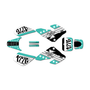 honda xr50 graphics kit 2000-2003 usa series teal
