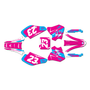 honda xr70 graphics kit 1997-2000 evader series magenta