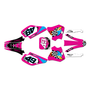 honda xr70 graphics kit 1997-2000 pecker series magenta