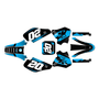 honda xr70 graphics kit 1997-2000 spear series cyan