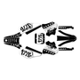honda xr70 graphics kit 1997-2000 usa series white